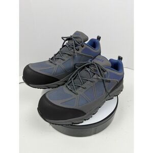 Propet Mens Waterproof Slip Resistant Hiking Workboots Size 12 XX 5E Grey Blue